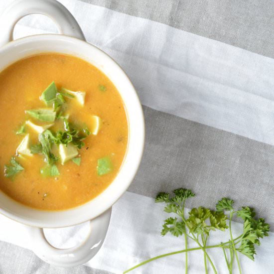 Creamy Cauliflower Chowder - Recipe photo by simplyrealhealth