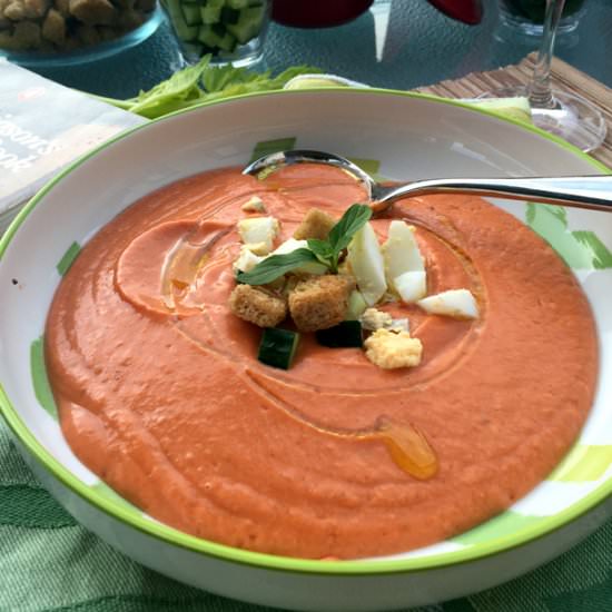 Jane Grigson's Gazpacho - Recipe photo by sharingthefoodwelove