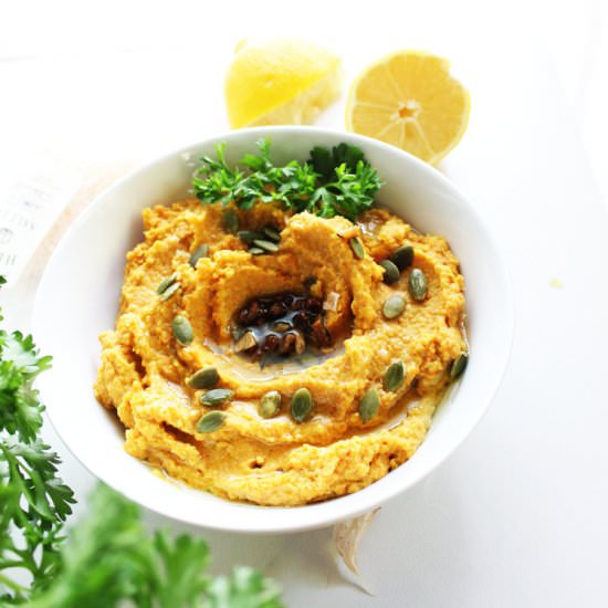 Roasted Carrot Hummus - Recipe photo by TheFreeSpirited