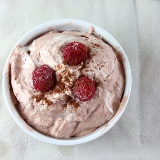 Raspberry Chocolate Mousse - Recipe photo by Simply Playful Fare