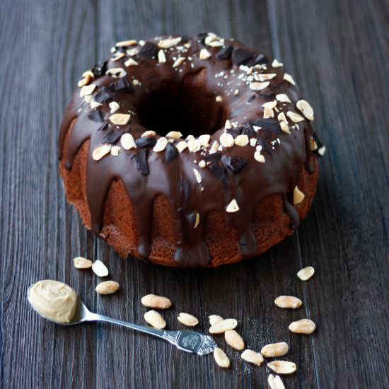 Peanut Butter Chocolate Bundt Cake - Recipe photo by transglobalpanparty