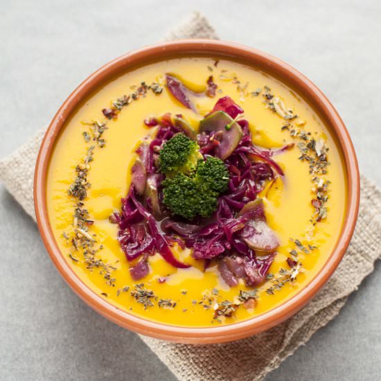 Butternut squash soup - Recipe photo by mydailysourdoughbread