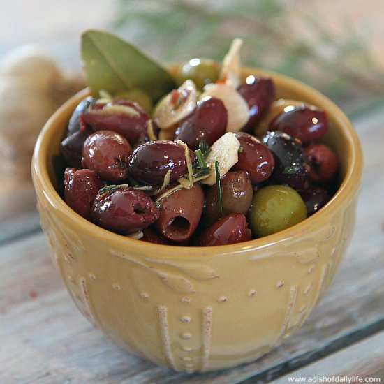 Marinated Olives - Recipe photo by DishofDailyLife