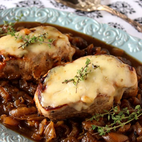 French Onion Pork Chops - Recipe photo by Kudos Kitchen by Renee