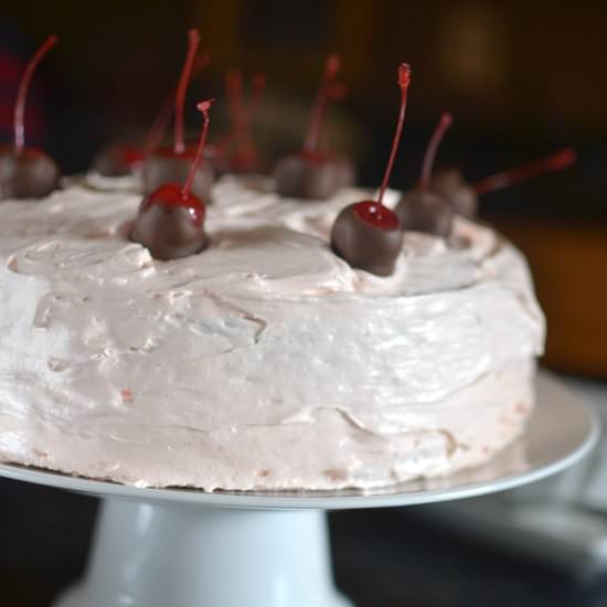 Maraschino Cherry Cake - Recipe photo by Poofy Cheeks