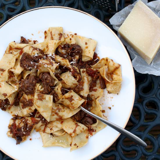 Slow Braised Oxtail Ragu - Recipe photo by FancyAssFood
