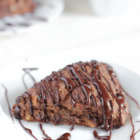 Milk Stout Triple Chocolate Scones - Recipe photo by lifefoodandbeer