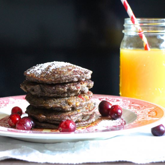 Cranberry Buckwheat Pancakes - Recipe photo by cassieskitchen