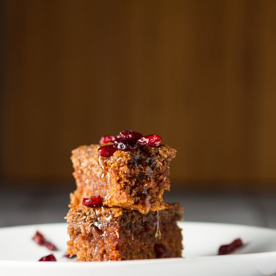 Cranberry Oatmeal Cake - Recipe photo by HaveAnotherBite