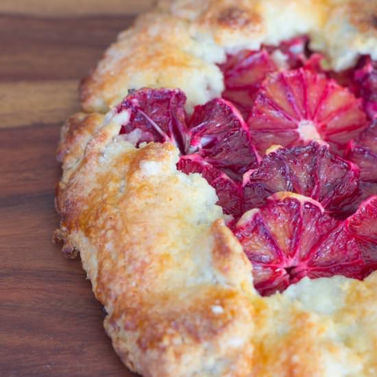 Stunning Blood Orange Galette - Recipe photo by rehanadujour