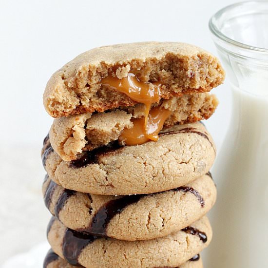 Caramel stuffed PB Cookies - Recipe photo by fabtastic eats