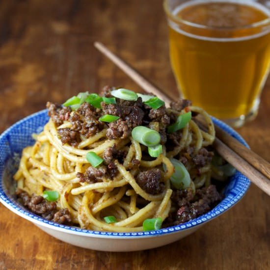Dan dan noodles - Recipe photo by gourmandistan