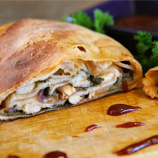 Barbeque Chicken Stromboli - Recipe photo by DishofDailyLife
