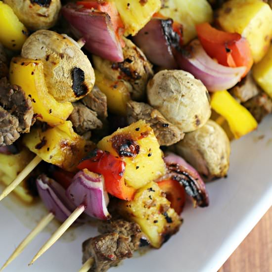 Pineapple Tamarind Beef Kabobs - Recipe photo by frugalmomeh