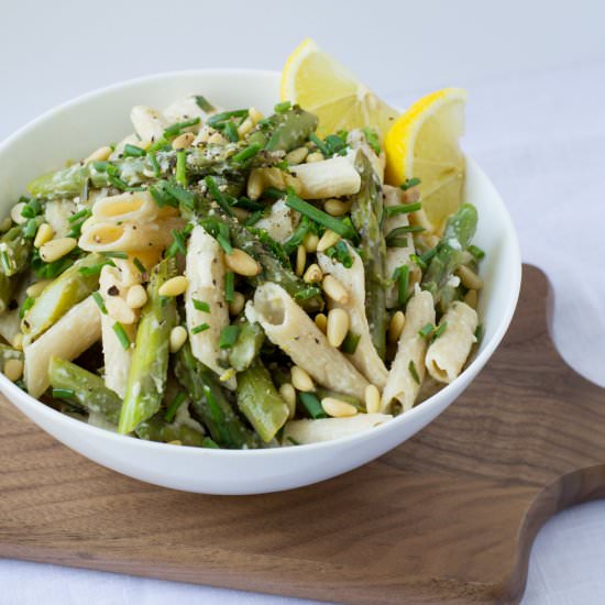 Asparagus and Goat Cheese Pasta - Recipe photo by Mealime