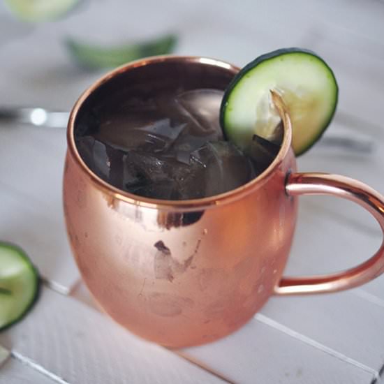 Cucumber Mint Moscow Mule - Recipe photo by delineate your dwelling