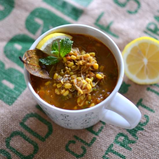 Sprouted Mung Beans Curry - Recipe photo by spiceinthecity