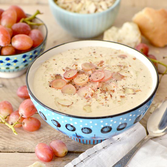 Ajo Blanco - Recipe photo by NibblesNFeasts