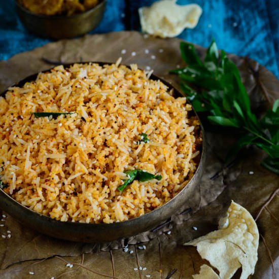 Spicy Sesame Rice - Recipe photo by Whiskaffair