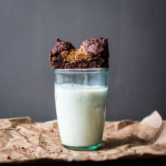 Pumpkin Spice Swirl Brownies - Recipe photo by edibleASH
