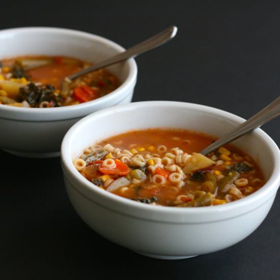 Vegetable Alphabet Soup - Recipe photo by thekitchenarium