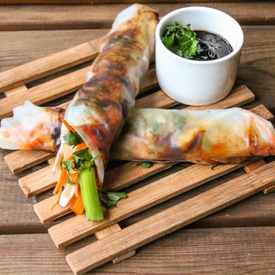Rice Paper Spring Rolls - Recipe photo by dishtales