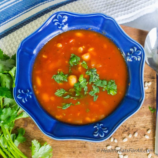 Pasta Fagioli Soup with Barley - Recipe photo by healthyeatsforall