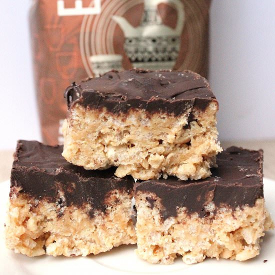 Chocolate PB Marshmallow Bars - Recipe photo by BlissfulBritt