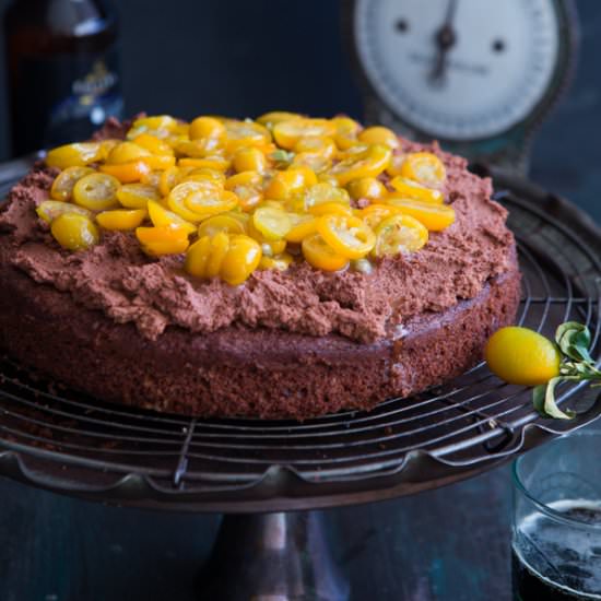 Chocolate Stout Cake with Kumquat - Recipe photo by Multiculti