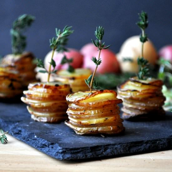 Little Potato Stacks - Recipe photo by Food Well Said