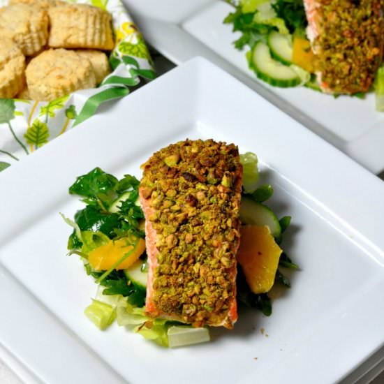 Pistachio-Crusted Salmon - Recipe photo by Flavour and Savour