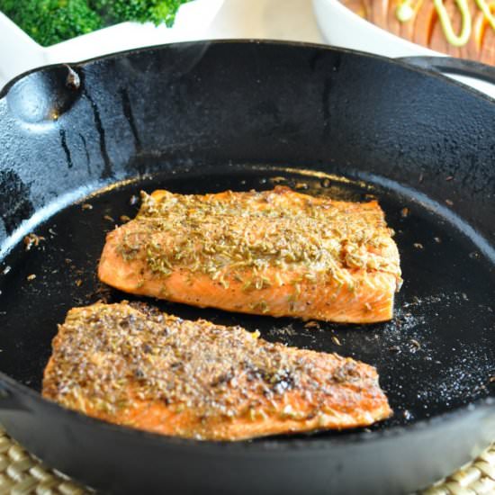 Fennel-Crusted Salmon - Recipe photo by Flavour and Savour