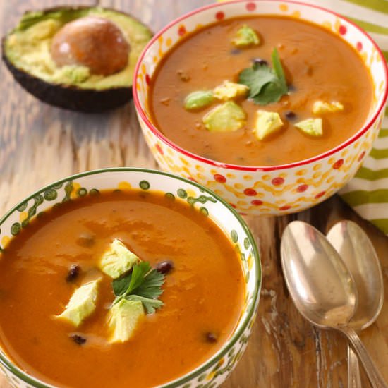 Chipotle Sweet Potato Soup - Recipe photo by Craving Something Healthy