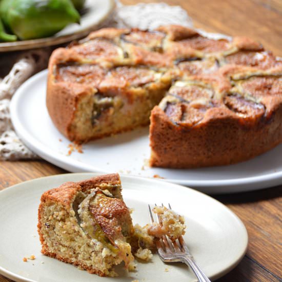 Rustic Fig and Hazelnut Cake - Recipe photo by italyonmymind