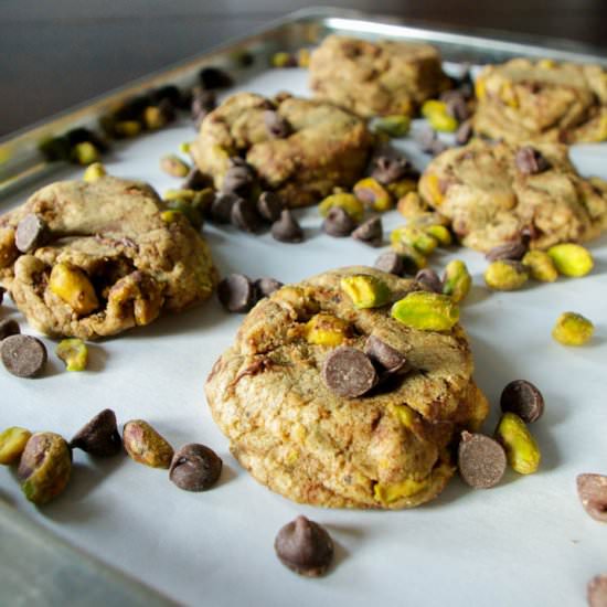 Brown Butter Pistachio Cookies - Recipe photo by thebatterthickens