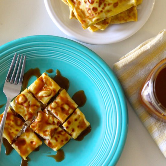 Salted Banana Coconut Crepes - Recipe photo by borrowedsalt