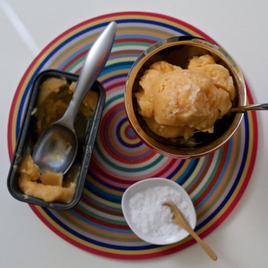 Salted Melon Sorbet - Recipe photo by Tasty Joy