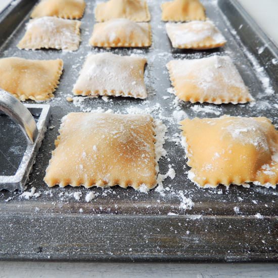 Parmesan, Ricotta and Beef Raviolis - Recipe photo by Petit Gourmet