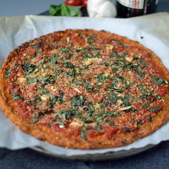 Roasted Garlic Sweet Potato Pizza - Recipe photo by breastcancermaven