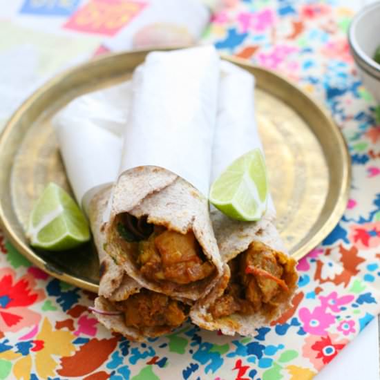 Chicken and Egg Kathi Rolls - Recipe photo by chilliandmint