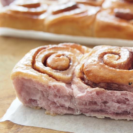 Japanese Sweet Potato Cinnamon Roll - Recipe photo by Bake With Paws