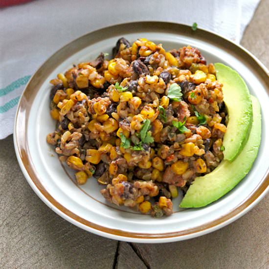 Healthy Black Bean Casserole - Recipe photo by simplegreenmoms