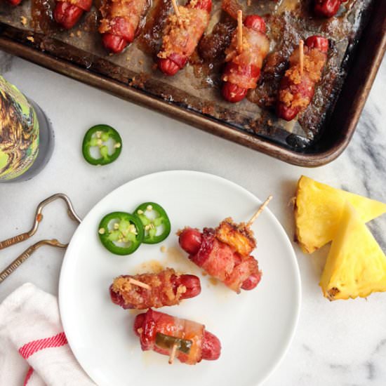 Bacon Wrapped Smokies, three ways! - Recipe photo by afarmgirlsdabbles