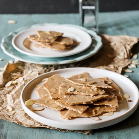 Vanilla Crunch Almond Butter Bark - Recipe photo by bakerita