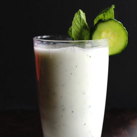Cucumber Doogh: Afghan Yogurt Drink - Recipe photo by Rhubarbarians