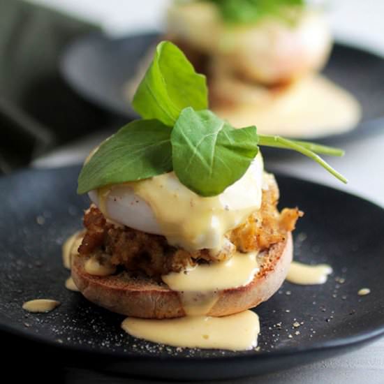 Easy Crab Cake Eggs Benedict - Recipe photo by lifeasastrawberry