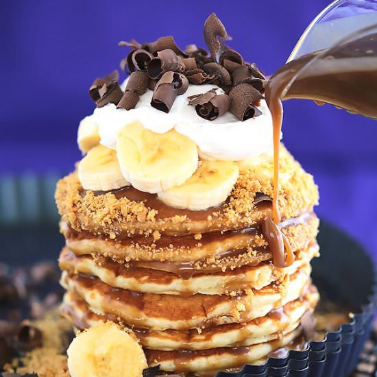 Banoffee Pie Pancakes - Recipe photo by Cleobuttera
