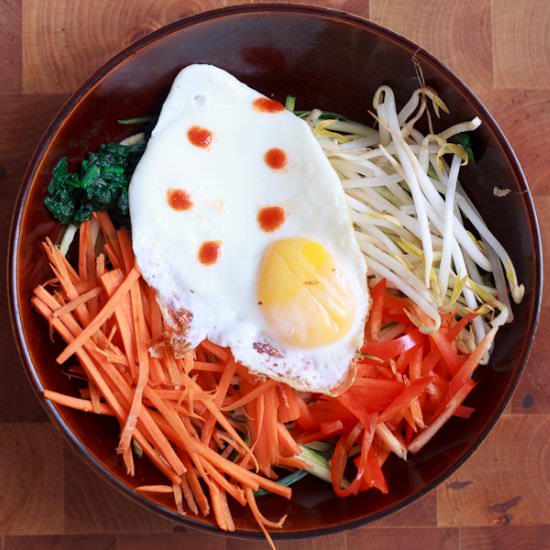 Paleo Vegetarian Bibimbap - Recipe photo by ImmigrantsTable