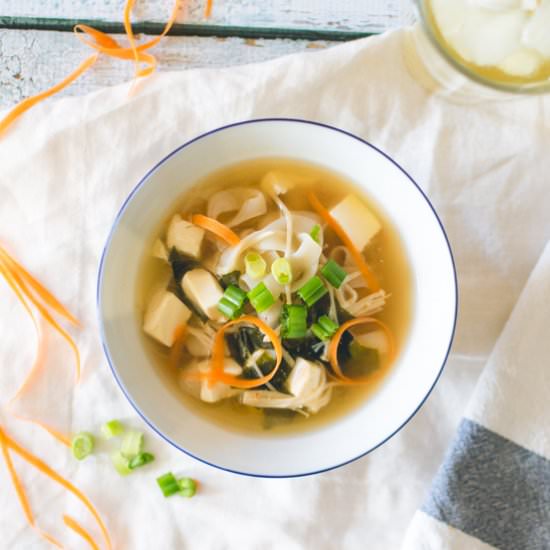 Miso Shirataki Noodle Soup - Recipe photo by TiffanyBee
