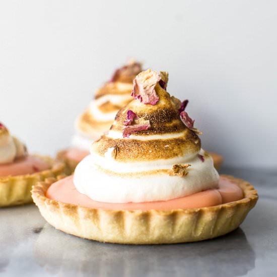 Pomelo Tarts with Honey Meringue - Recipe photo by butterandbrioche